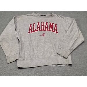 J. America Alabama Gray Crewneck Sweatshirt with Red Logo